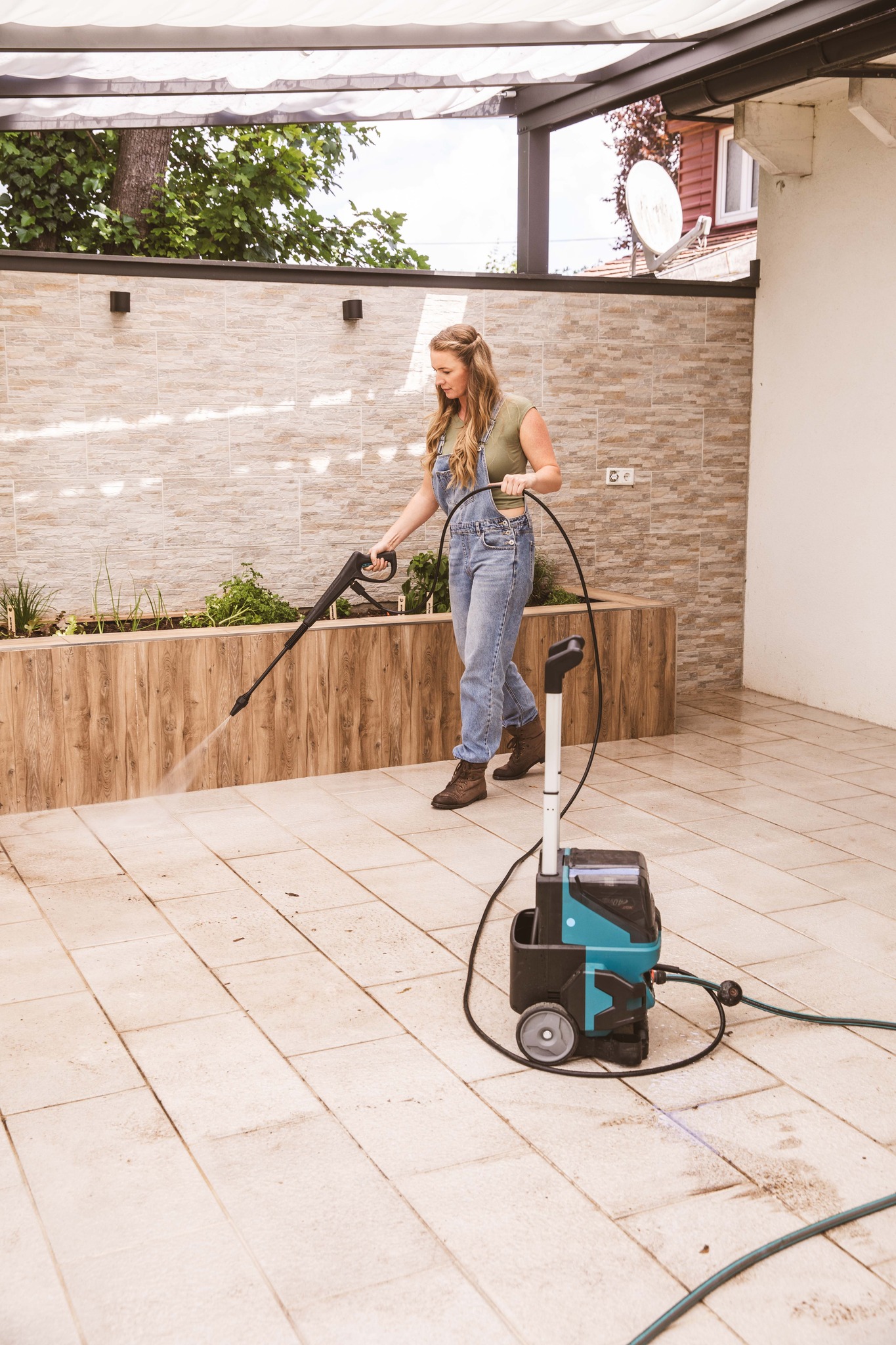 makit tlakový čistič pre čisté tersay spokojný domov